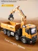 2025 HUINA 538 RC Car 26CH Tractor Remote Control Alloy Wooden Grab Bucket dump truck RC Engineering Car Toy Boy Gift 6