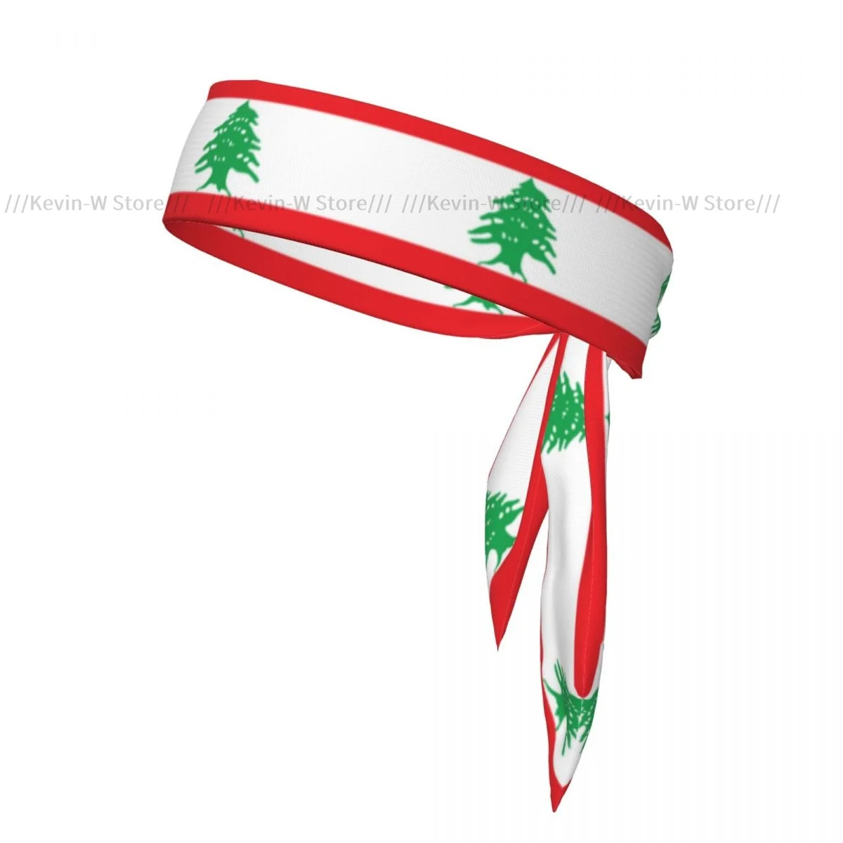 Lebanon Flag Bandanas Hairband Head Tie Sports Headband Running Tennis Karate Athletics Brief Style
