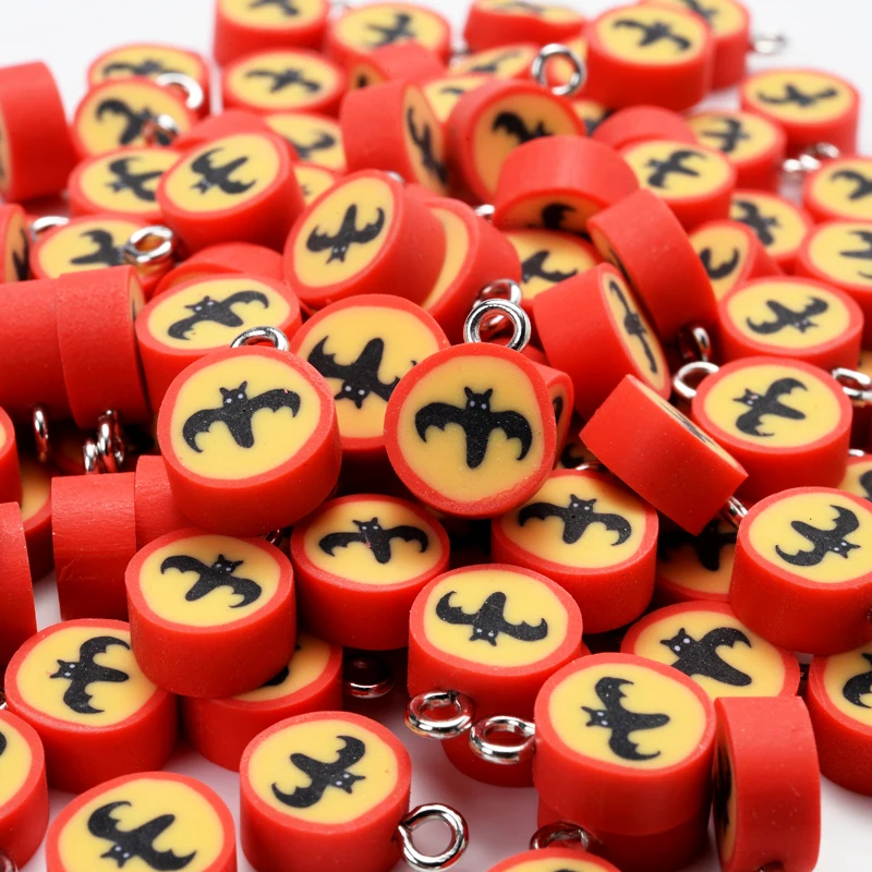 Fruit-Shaped Polymer Clay Pendants – 30-Piece Set