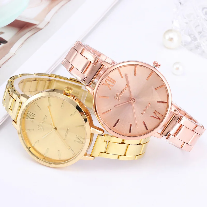 

Luxury Women's Watches Elegant Ladies Stainless Steel Wrist Watches Female Clock Gift Quartz Round WristWatch relojes Para Mujer