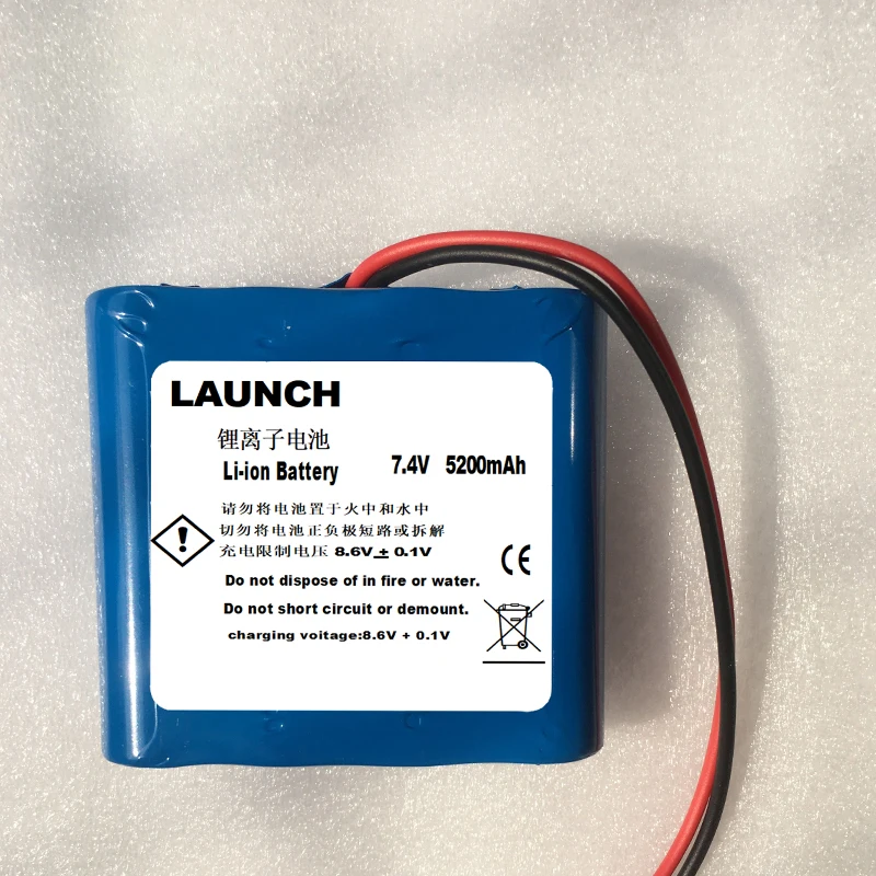5200mAh battery for LAUNCH X631 PLUS X431 heavy duty diagnostic tool 24v truck full system scanner |