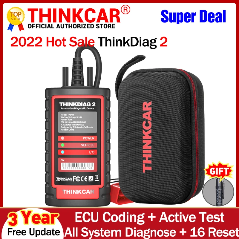 ThinkCar ThinkDiag 2 OBD2 Scanner CANFD Protocol ALL software Free
