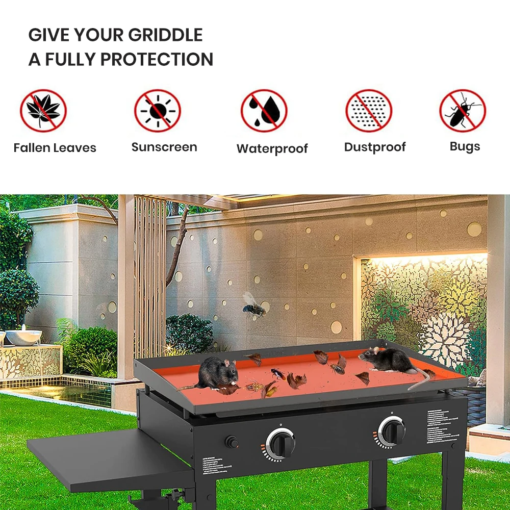 Griddle Cover Silicone Grill Mat for Blackstone Griddle with Protection Accessories Outdoor Protector for bbq grill mat,pizza oven cover