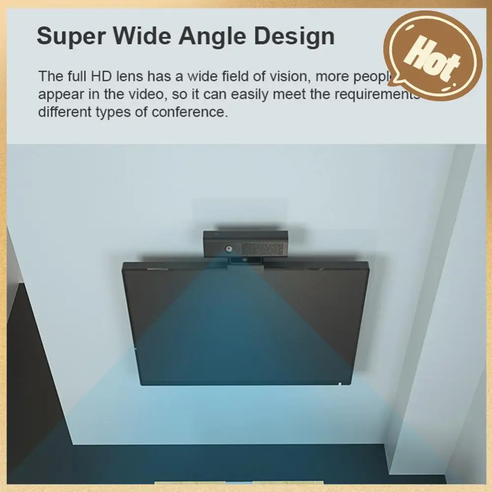 

Веб-камера с микрофоном и шумоподавлением, 1080P, 30 кадров/с