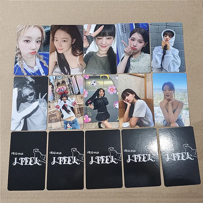 10 Stuks Kpop (G)I-DLE Meisjes Gidle Selfie Fotokaart Album Lomo Kaart Minnie Hua Shuyuqi Soojin Miyeon Fan Favoriete Cadeau Ansichtkaart