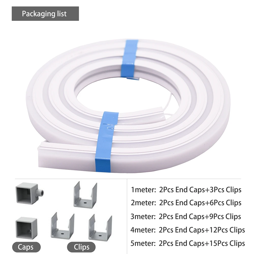 WS2812B WS2811 LED Neon Silica Gel Tube WS2813 WS2815 SK6812 5050 RGB Strip Ligh