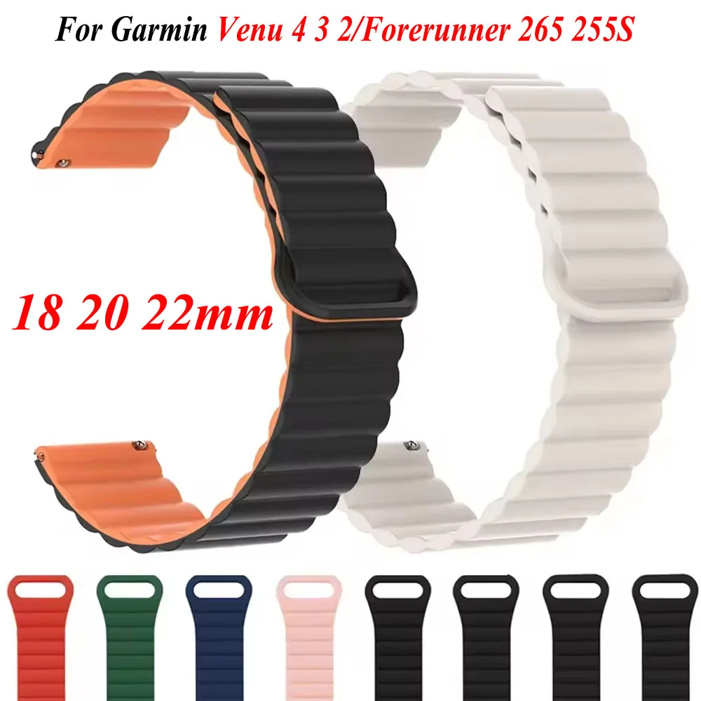 Magnetic Loop Band for Smartwatches - Adjustable 18mm, 20mm, 22mm Bracelet Strap