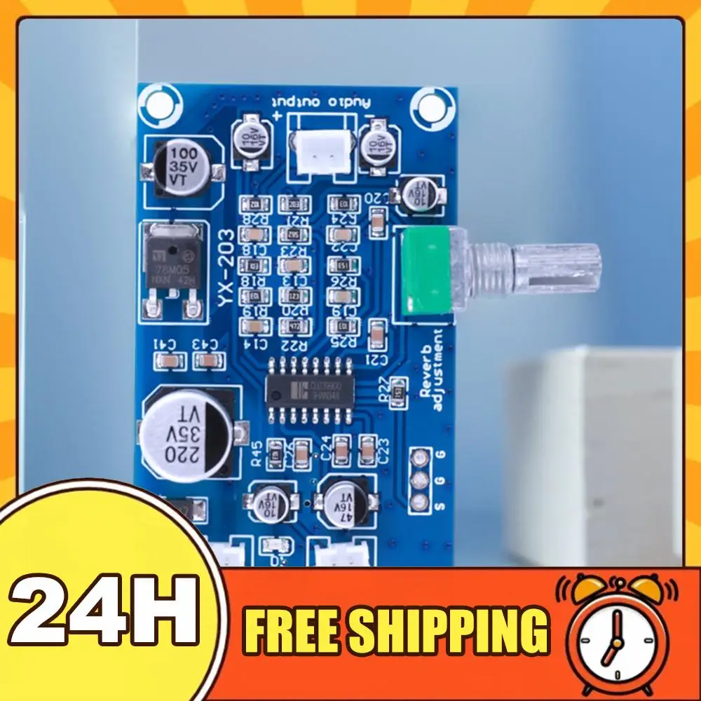 PT2399 마이크 리버브 보드 DC6-15V M65831 마이크 증폭기 모듈 DC 단..