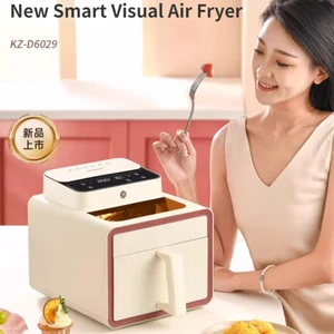 Air Fryer New Smart Visual Home Electric Fryer Oven 6L Large Capacity 220V Kitchen Appliance freidora sin aceite 6 litros