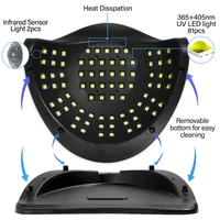 Big Power 380W UV Gel Nail Dryer LED Light for Gel Polish With 4 Timers Professional Nail Art Accessories Curing Gel Toe Nails 2