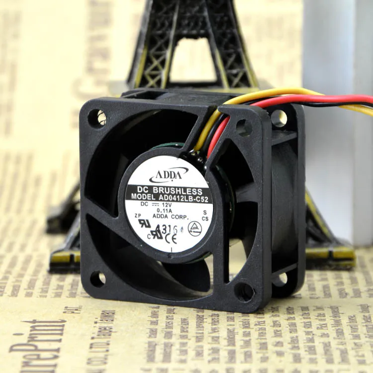 Оригинальный AD0412LB-C52 4020 DC12V 0.11A охлаждающий вентилятор