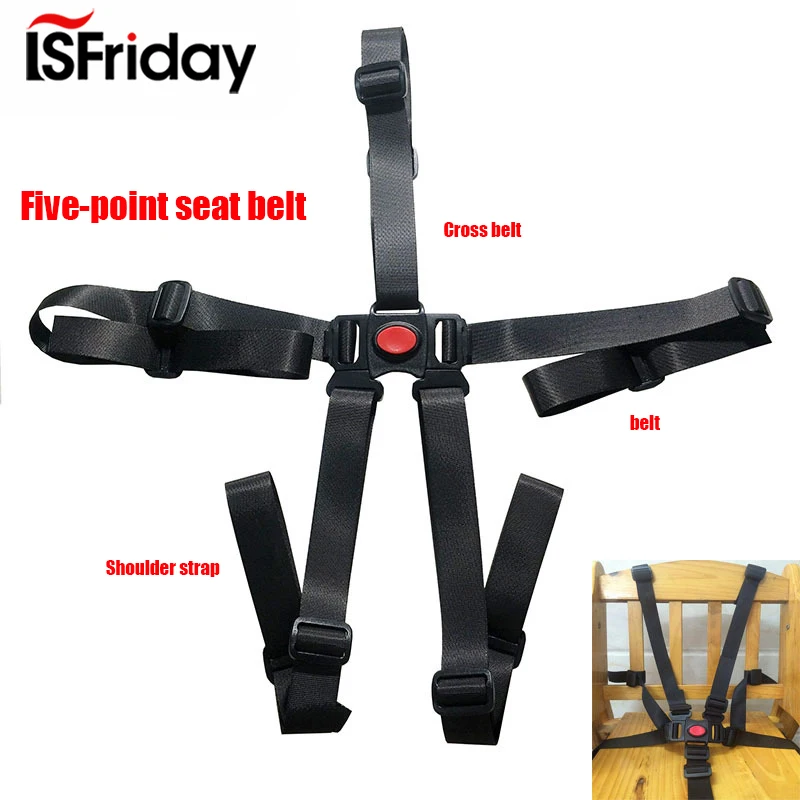 

Universal Baby 5 Point Harness Safe Belt Seat Belts For Stroller High Chair Pram Buggy Children Baby Belt Stroller Accessories
