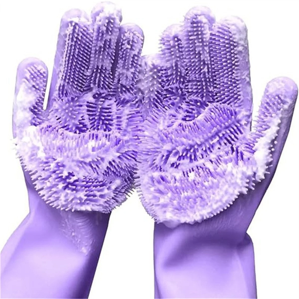Pet Grooming Cleaning Gloves Dog Cat Bathing Glove Indirect Shampoo Gel Scrubber Clean Soft Silicone Glove Hand Skin Protection pet grooming gloves pet hair remover gloves pet protective gloves