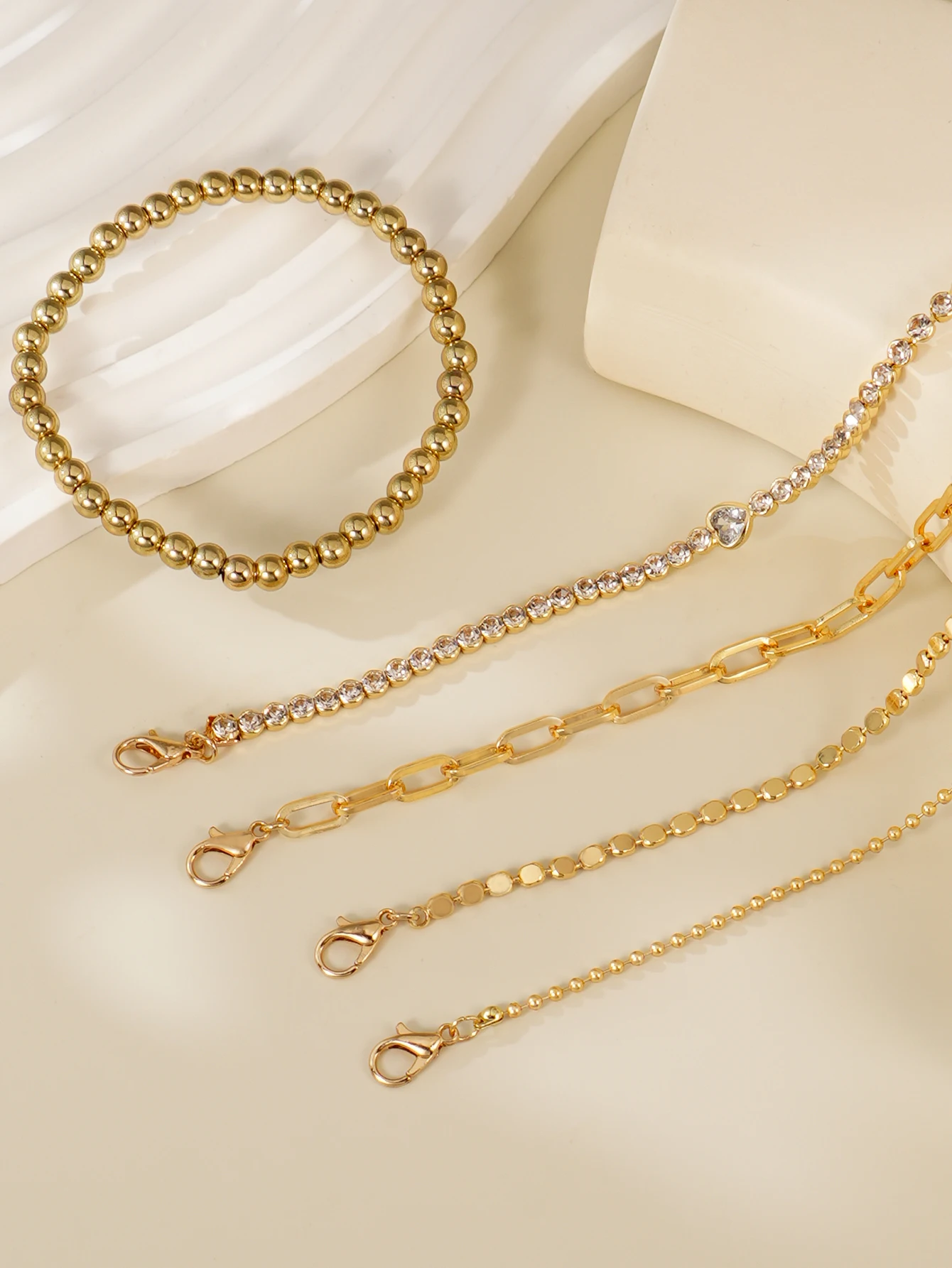 Punk Retro Jewelry Synthetic Zircon Chain Gift