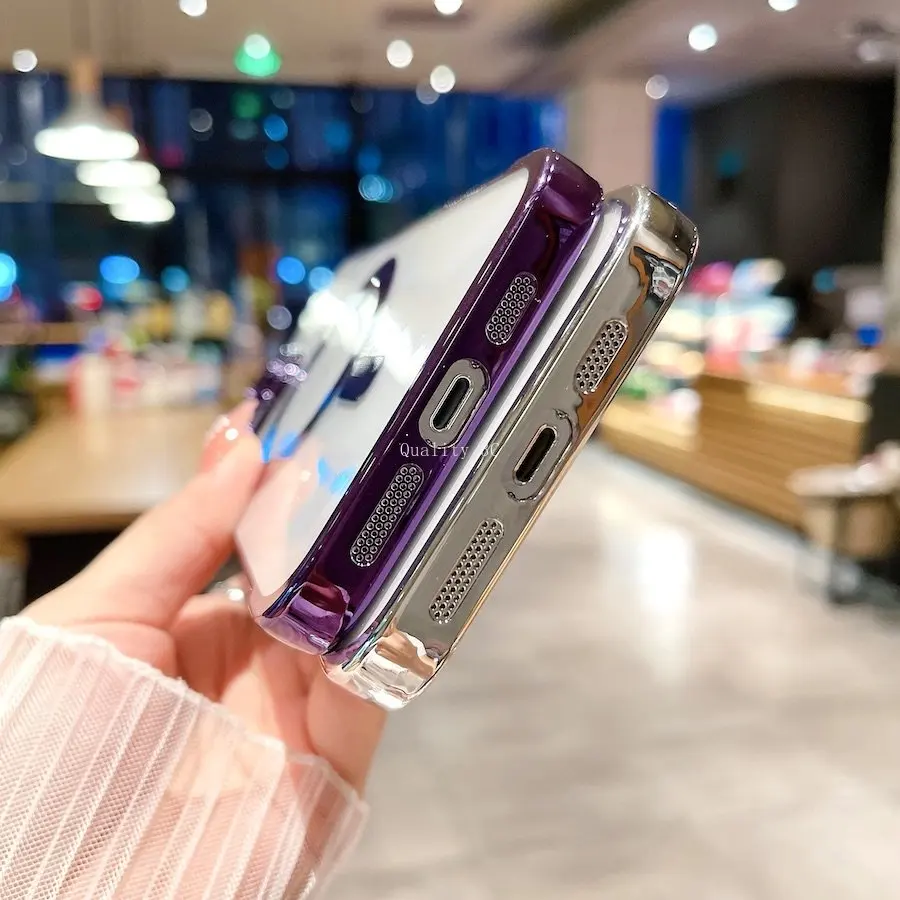 Luxury Plating Magnetic Phone Case For Iphone Pro Max Plus Clear_voghion.com