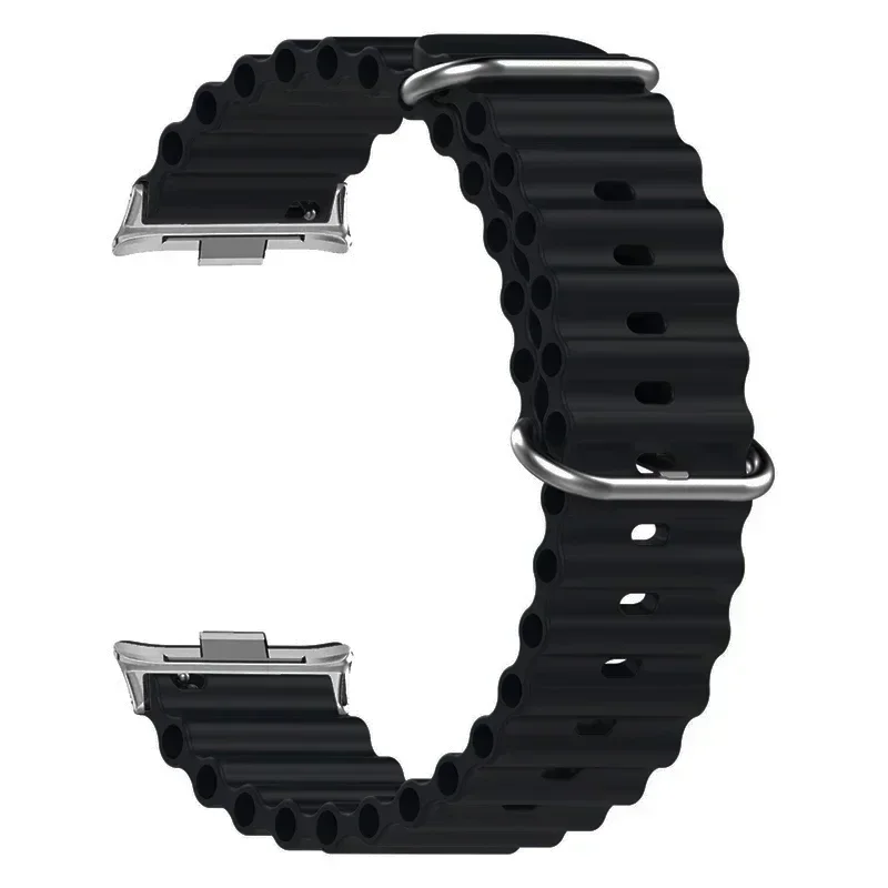 Ocean Strap Replacement Bracelet - Metal and Silicone Band Accessories