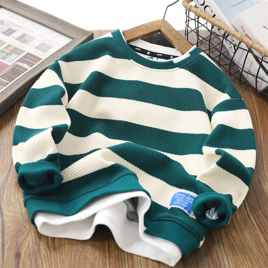 

Children's Clothing Autumn Cotton Striped T-Shirt for Boys Girls Fashion Long Sleeve O-Neck Tops Baby Tees Dropshipping