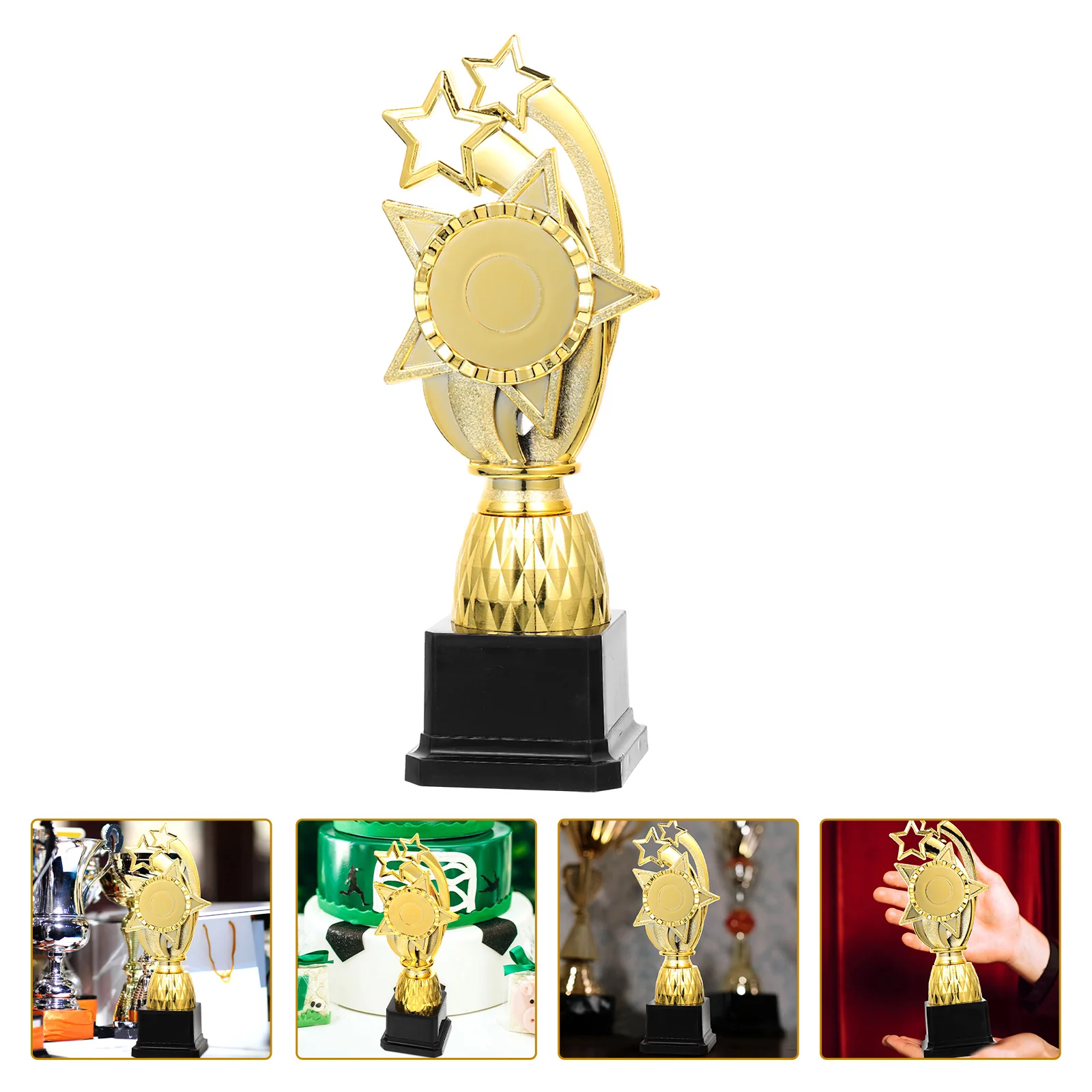 

Trophy Delicate Small Decorative Trophies Game Award Children Prop Exquisite Kindergarten Graduation Metal Trim