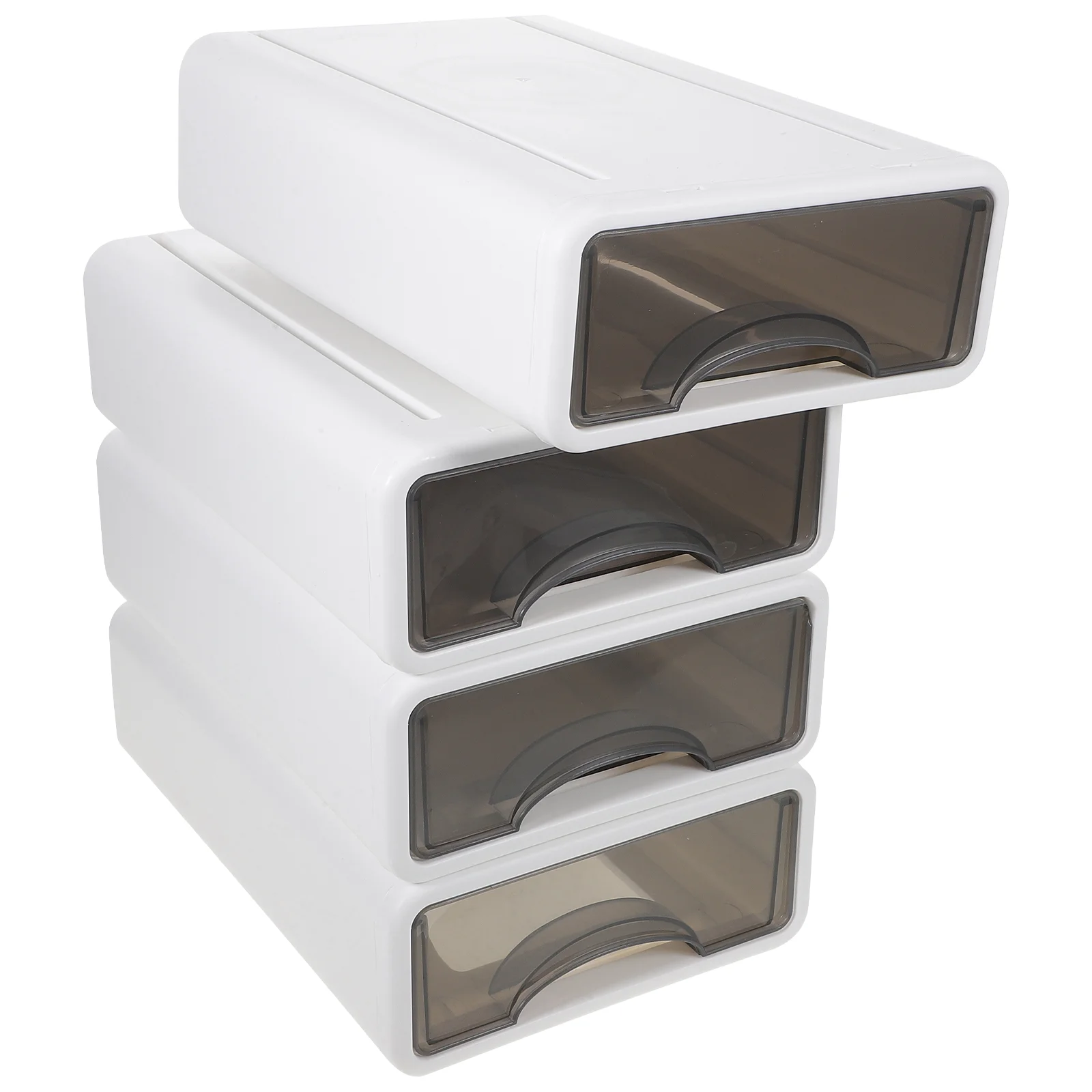 

4 Pcs Drawer Storage Box Makeup Case Mini Toy Stacking Drawers Organizer for Desk