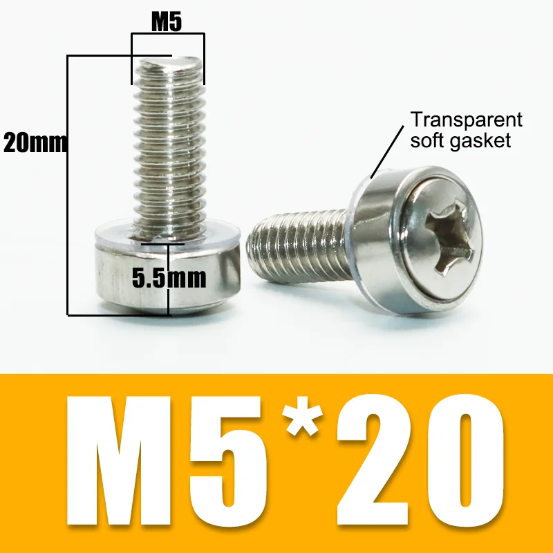 Durable Stainless Steel Rack Mount Fastener Set - M6*16 for Network and Server Equipment