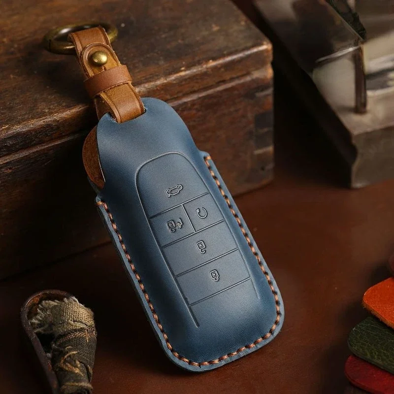 

Suitable For Trumpchi GS4 GS8 GA6 GA8 M6 M8 2020-2024 Leather Car Remote Key Case Cover