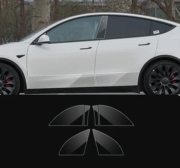 Per Tesla Modello Y Juniper 2025 Porta Anteriore Angolo Pellicola Anti-Graffio Porta Posteriore Pellicole Protettive Invisibile Abbigliamento Auto Pellicola TPU