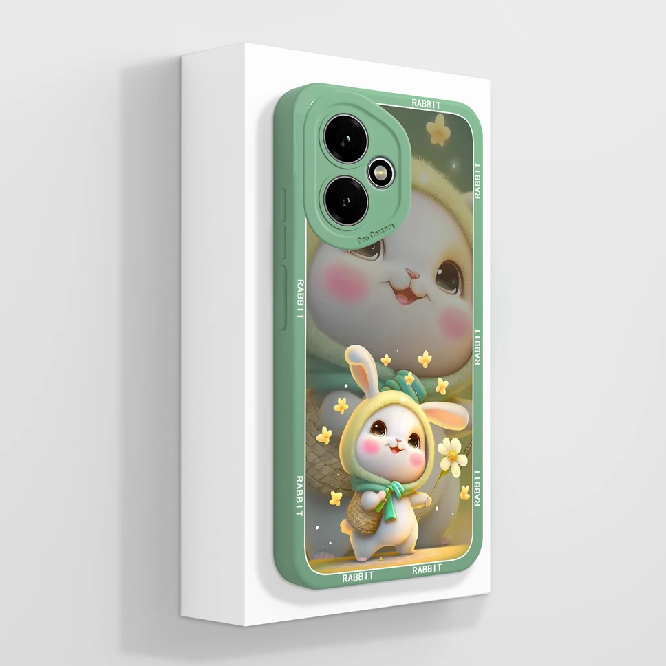 Cute Cat Pattern Soft Phone Case - High-Quality Shockproof Back Cover