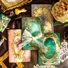 30Sheets Handwriting Decoration Account Rococo Palace European Sticky Material Paper Handbook Scrapbook Cut 170*100MM 1