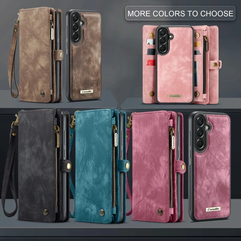 2-in-1 Detachable Leather Wallet Phone Case with Card Holder