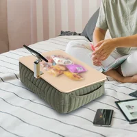 Bureau multifonctionnel pour ordinateur portable, coussin de base épaissi, amovible et lavable, séchage rapide et portable. 3