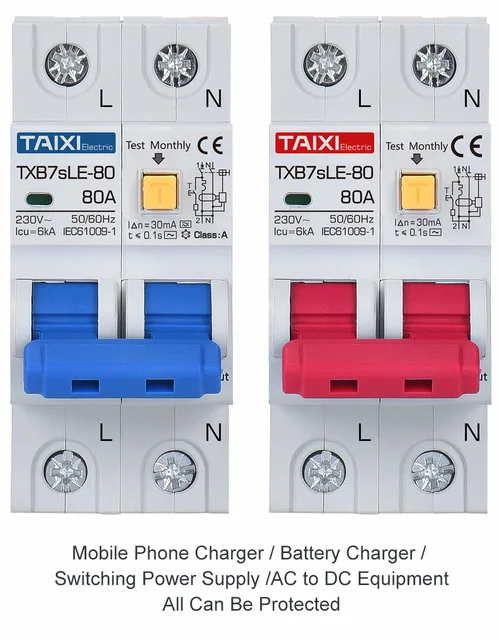 20A 40A 32A SPD 16A-63A リレー メイン スイッチ 残留電流遮断器 サージ保護装置 サーキットブレーカー メインスイッチ 過電圧保護付き残留電流スイッチ 雷保護付きMCB SPD(20A)