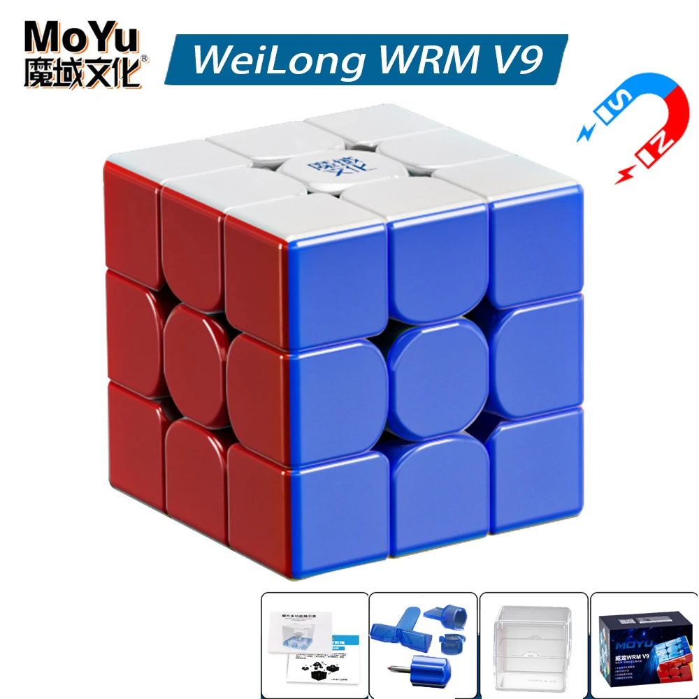 MoYu WeiLong WRM V9 UV Magic Cube 3x3 Maglev Ball Core Speed Cube 3x3 Professional Magnetic Speed Puzzle Toy Cubo Magico комплект уровень ada cube mini professional edition штангенциркуль ada mechanic 150 pro а00731