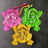 S/M/L Inflatable Glowing Animal Blow Up Toys Funny Cute Luminous Inflatable Green Balloon Frog Children Kids Gifts 2