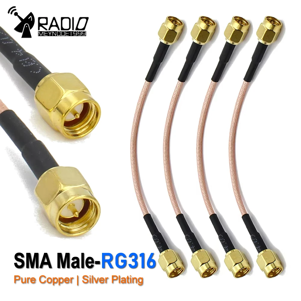 SMA to SMA Cable Male to Male Connector Antenna extension jumper RF cable Pigtail Adapter Cable RG316 For WIFI 3G 4G GSM Antenna sma f antenna replacement