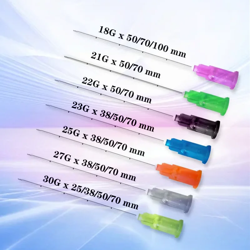 50pccs/box Blunt needle beauty needle disposable 23G25G27G subcutaneous injection beauty tool