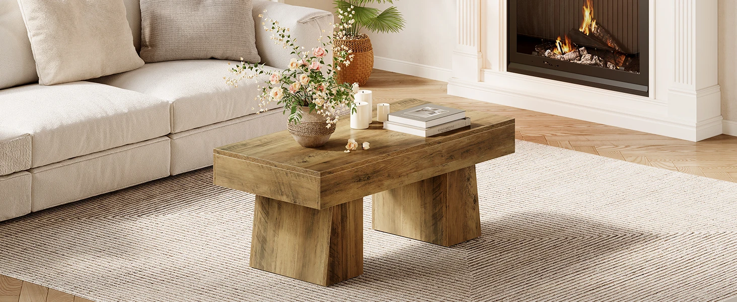 Wooden Rectangular coffee table 