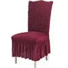 Puff Wedding Chair Cover Banquet Luxury Cover for Chairs Spandex Elasticity Stretch High Back Chair Case Protect 2023 2