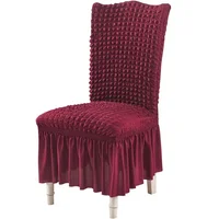 Puff Wedding Chair Cover Banquet Luxury Cover for Chairs Spandex Elasticity Stretch High Back Chair Case Protect 2023 2
