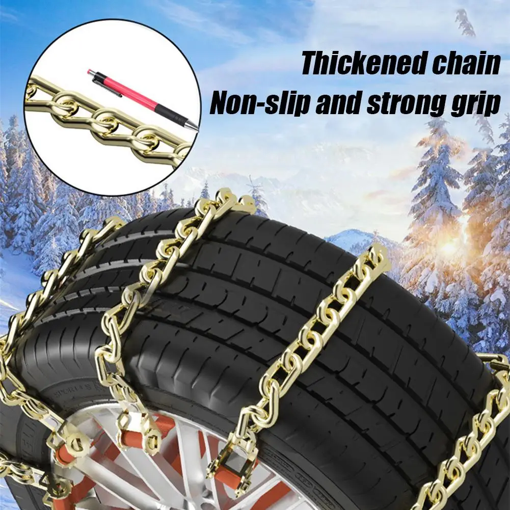 Anti-Skid Snow Chains For Car Motorcycles Winter And Bad Terrain Wheels Anti-slip Emergency Universal Lockout Artifact