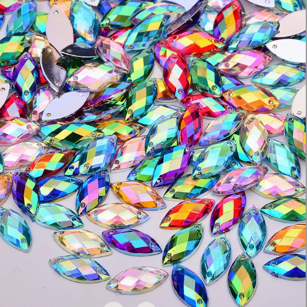 Horse Eye Acrylic Rhinestones - Detail Image 4