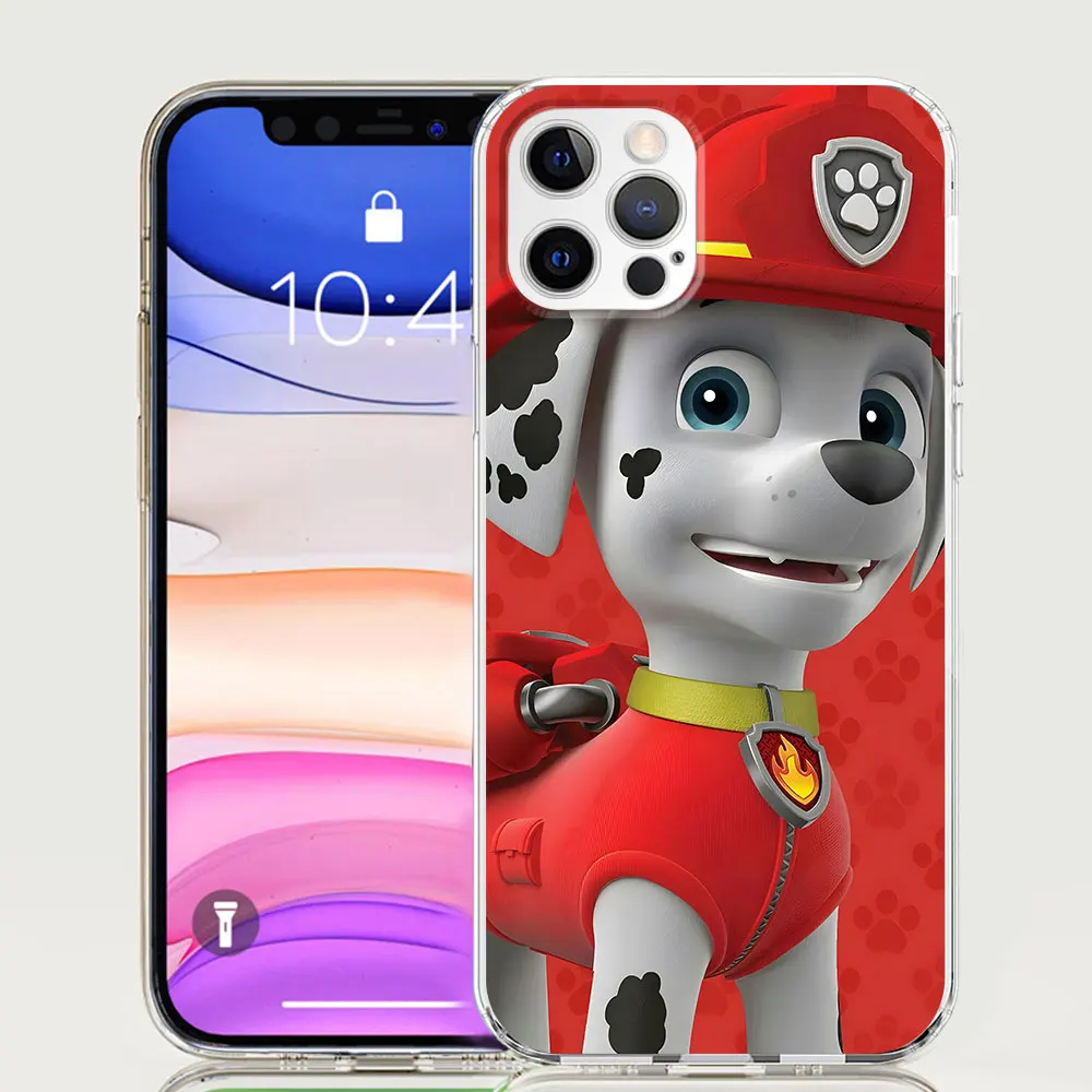 thumbnail image 1 of Paws-funda de perro de dibujos animados para móvil, carcasa transparente de TPU para Apple iPhone 11, 13 Mini, 12, 14, 15 Pro Max, 7, 8 Plus, X, XS, XR, 6, 6s, 1 of 5