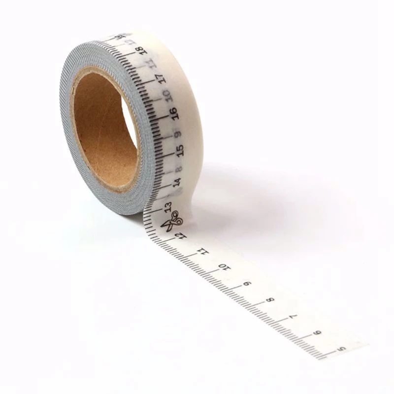 Ruler Measuring Tape Washi in Black and White - Paper Tape Great for  Scrapbooking Paper Crafts and Decorations 15mm x 10m