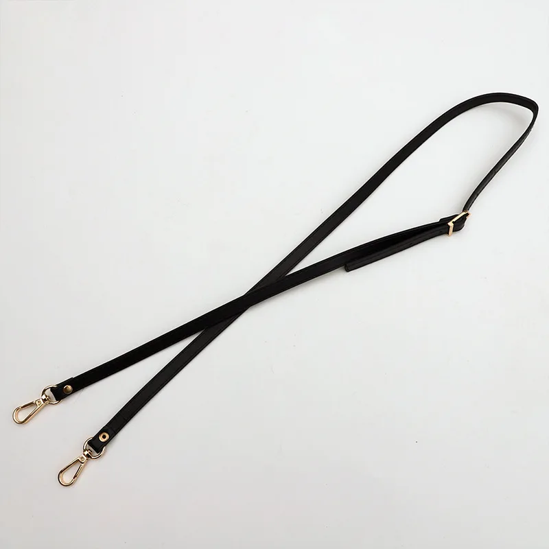 Elegant Black PU Leather Adjustable Crossbody Shoulder Bag Strap Replacement