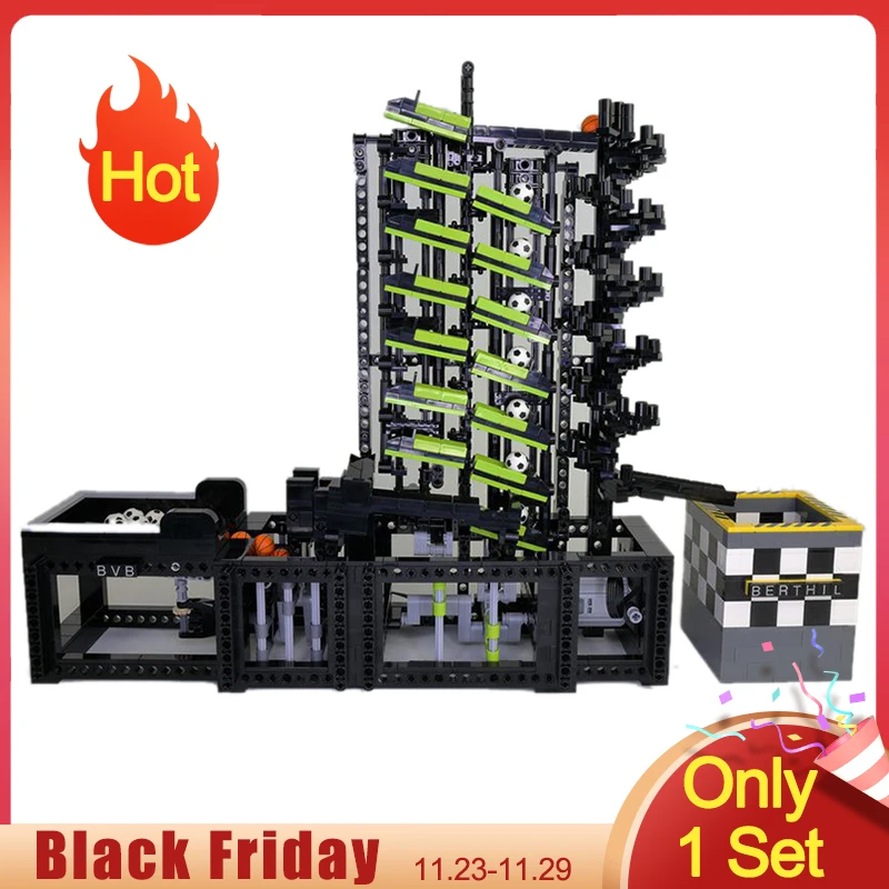 

Black Friday Staggered Lift MOC Building Block Set With Motor Universal Sports Technology Bricks Creative Puzzle Toys Gifts