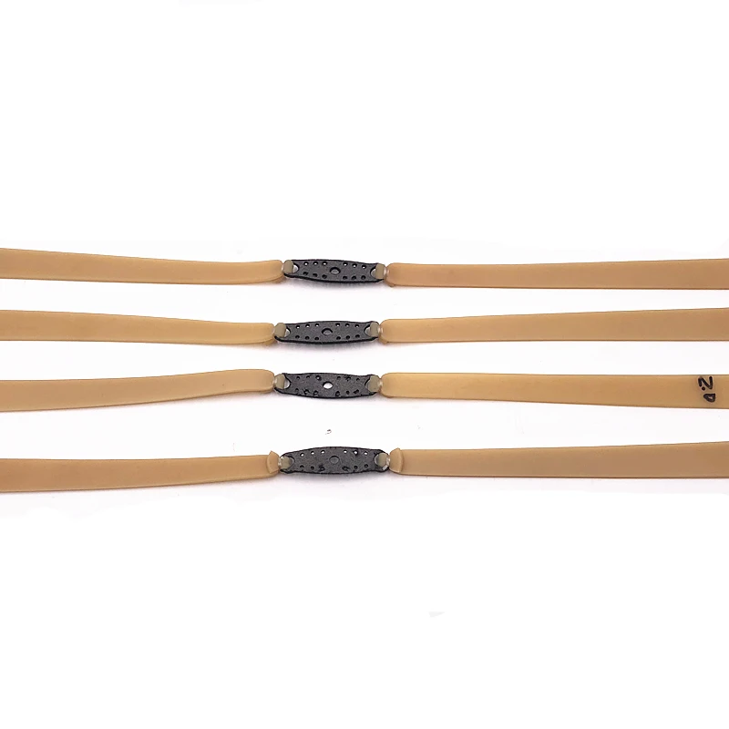 3pcs2.0mm Thickened Large Elastic Flat Leather Rubber Band For Hunting Slingshots Rebound Faster and Stronger Catapult Use slingshot rubber band