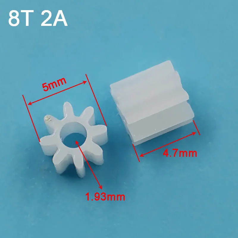 8 Teeth 0.5M Pinion Gear 80.8A 81A 81.5A 082A Toy Helical Spare Parts Model DIY Plastic Gears Hole 0.8mm-2mm 10pcs/lot electric bike gear,motor gear,transmission gear