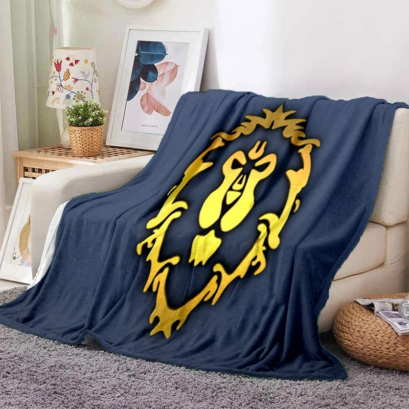 

World of Warcraft Soft Plush Sofa Bed Throwing Cartoon Picnic Blankets Modern Flannel Blanket Cover Gedruckt Bettdecke Geschenk