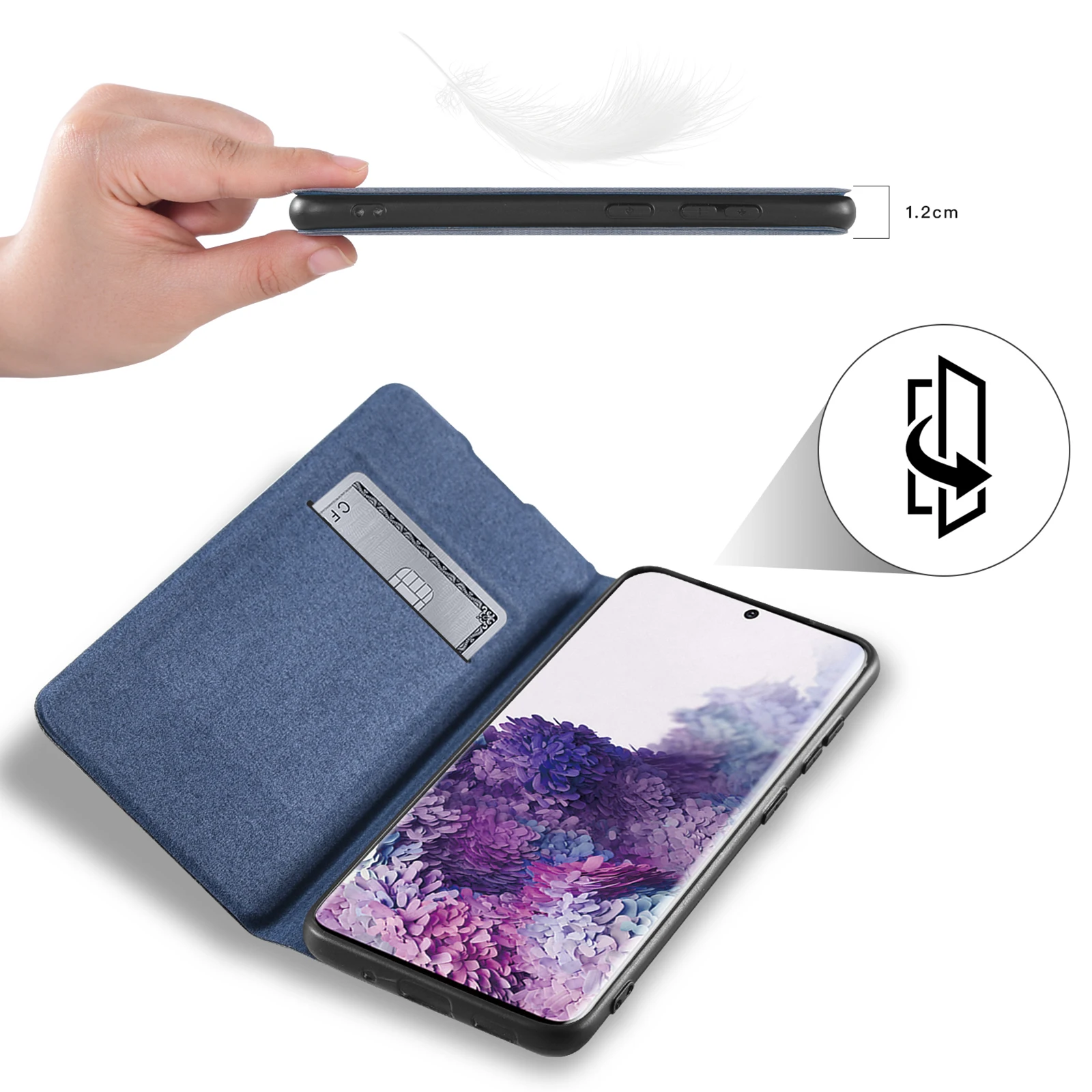 Premium Flip Leather Phone Case - Elegant Protective Cover