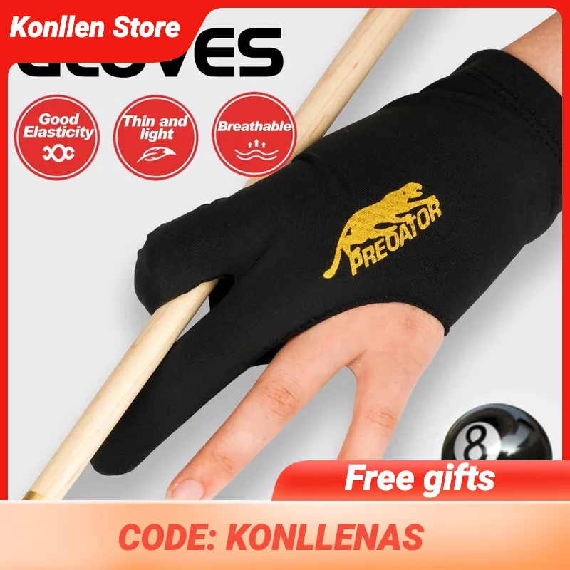 

Billiard Pool Gloves 10pcs Left Hand Lycra Fabric Black Professional Good Elastic Snooker Gloves Billiard Accessories