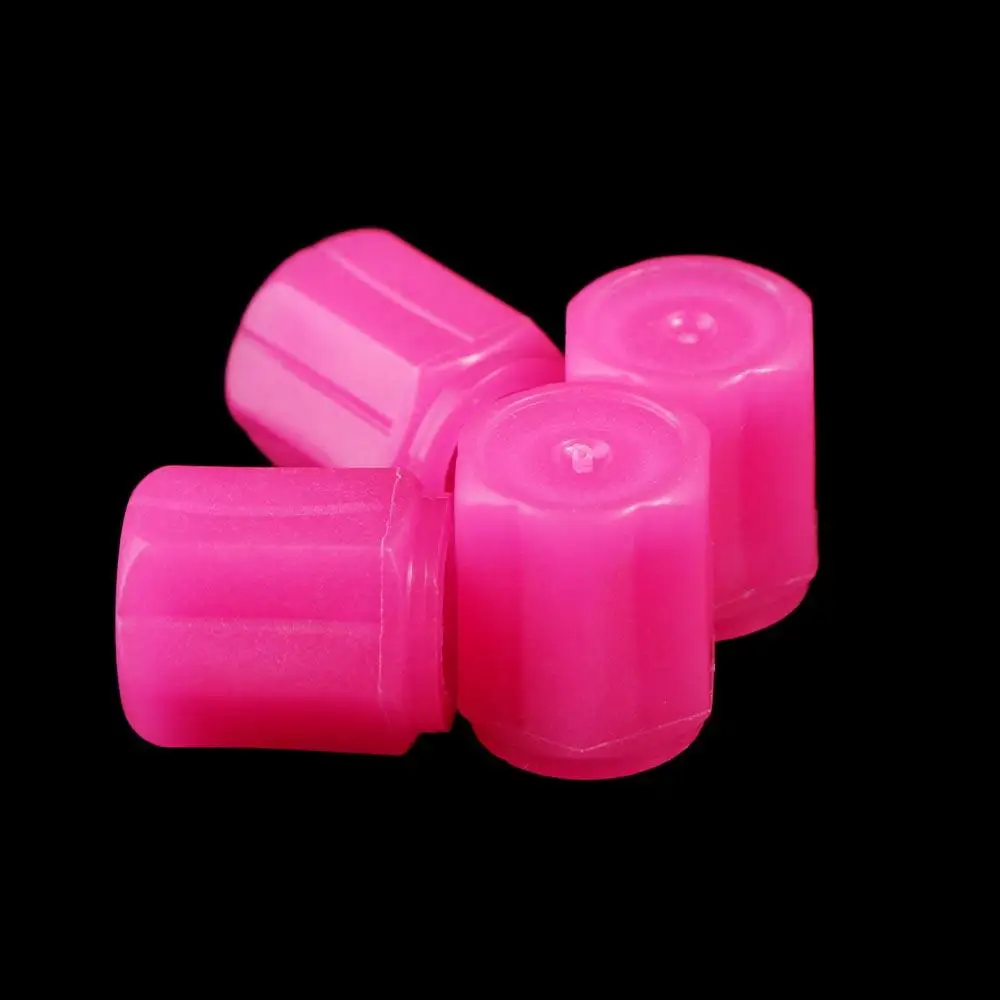 Luminous Car Wheel Tire Valve Caps - Glow-in-the-Dark Stem Covers